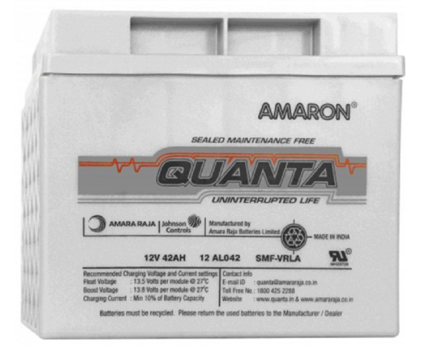 Quanta ( Amaron ) Make SMF BATTERIES 12V-42 AH