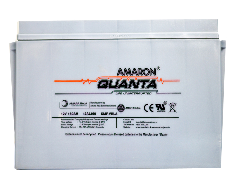 Quanta ( Amaron ) Make SMF BATTERIES 12V-160 AH