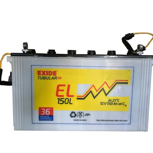 Exide Make 12-150 AH EL Tubular Battery